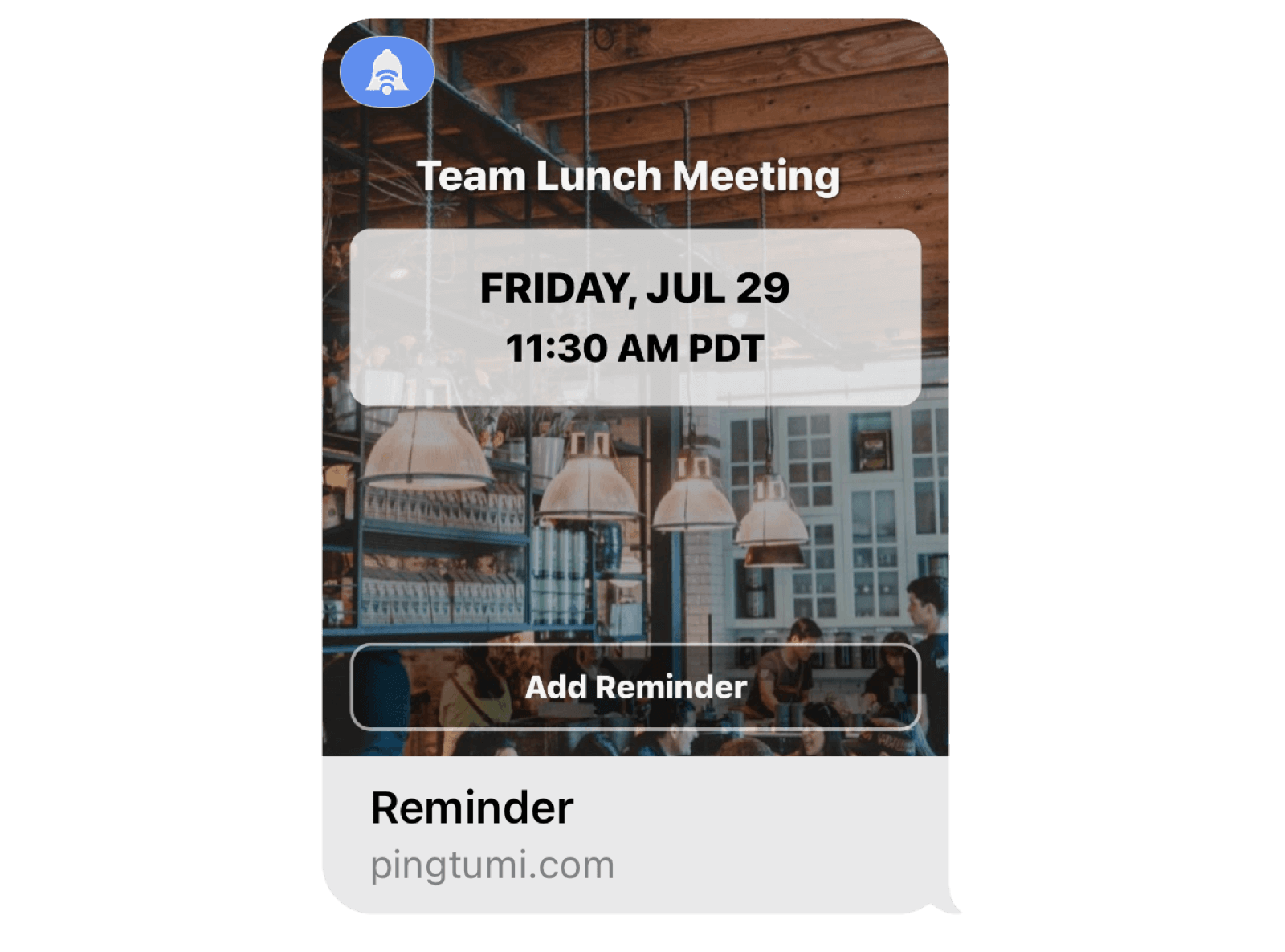 Pingtumi Reminders for iMessage
