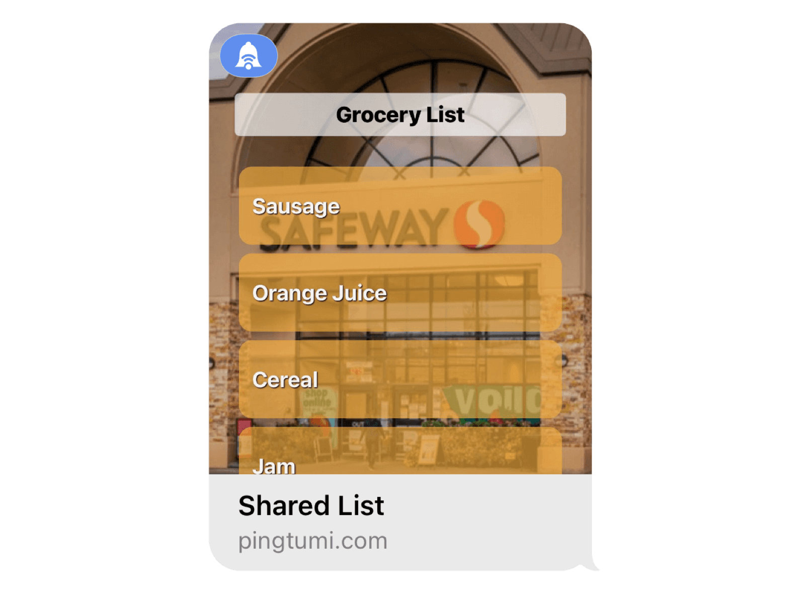 Pingtumi Shared List for iMessage